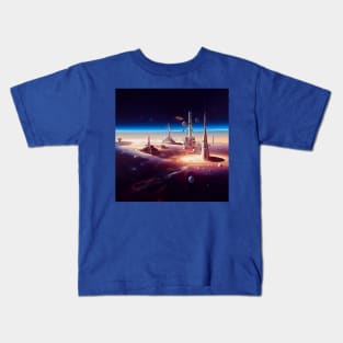 Interplanetary Spaceport Kids T-Shirt